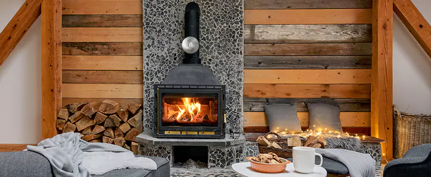 Thelin Hearth Products Direct Vent Gas Stove Fireplace Inspection in Myrtle Grove, Florida